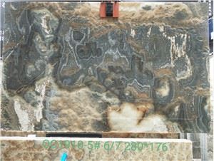 Σχεδιασμός Bubble Grey Onyx Slabs